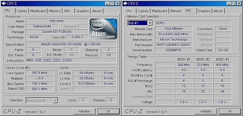 HP Mini 5105 cpuz cnet