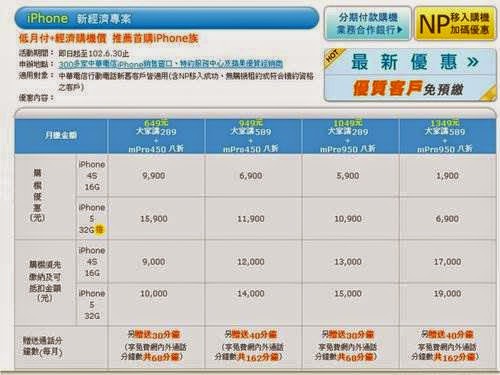 中華電信iPhone 5（32G）推出新經濟方案,綁約30個月, 最高手機降$4000! - 電腦王阿達