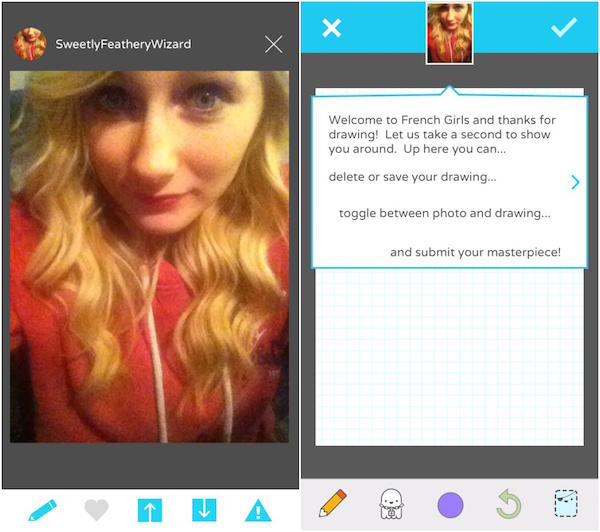 逗趣十足的繪畫社群App - French Girls - 電腦王阿達