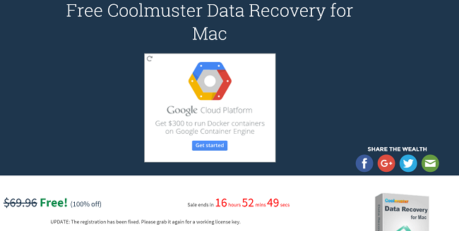 只剩倒數16小時！原價69.96美金Coolmuster Data Recovery for Mac資料備份軟體限時免費 - 電腦王阿達