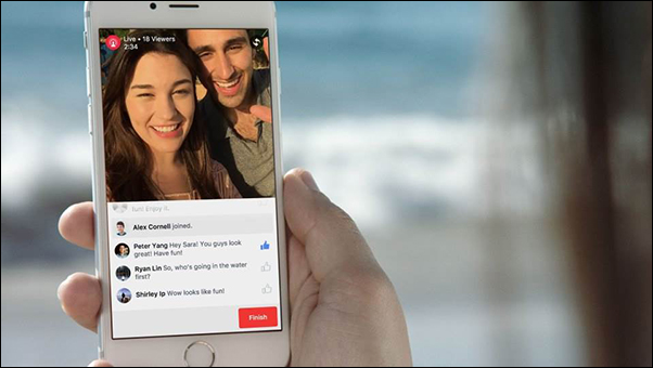 Facebook live video