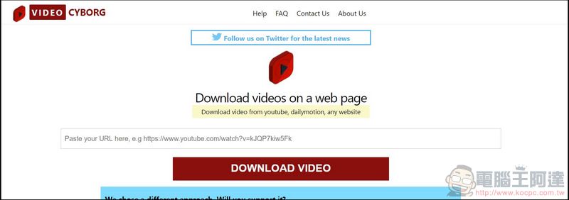 《Video Cyborg》幫你從各大串流影音網站下載最高解析度的影片 - 電腦王阿達