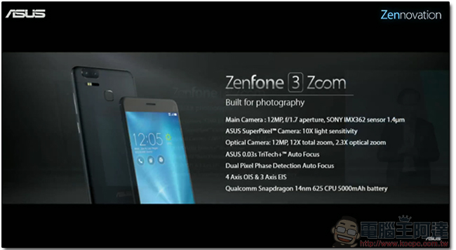 [ CES2017 ] ASUS 發表專為攝影而生的 ZenFone3 Zoom 以及首款搭載 Tango 的 ZenFone AR - 電腦王阿達