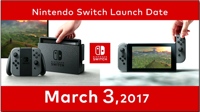 Nintendo Switch 上市資訊確定！3月 3日正式發售，售價300美元，重點：遊戲不鎖區！ - 電腦王阿達