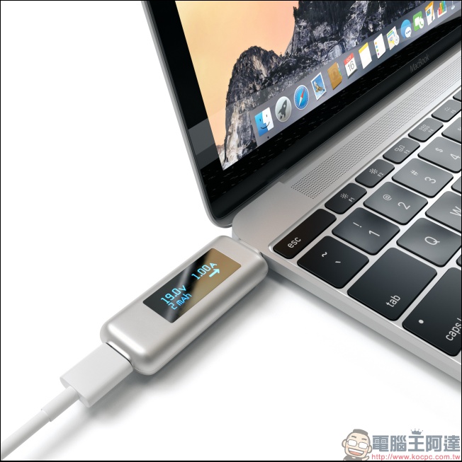 想知道 USB Type-C 線是不是有問題？用 Satechi Type-C Power Meter 一測就知 - 電腦王阿達