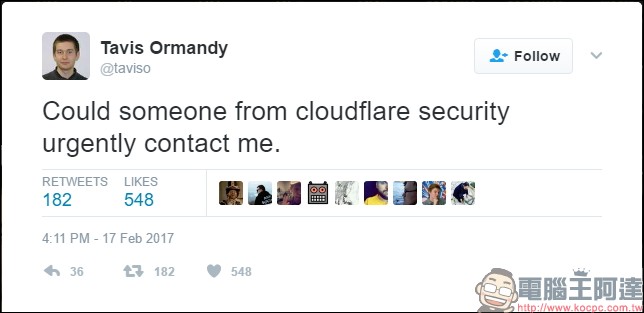 CloudFlare 被發現程式碼問題造成大量客戶網站快取資料洩漏 - 電腦王阿達