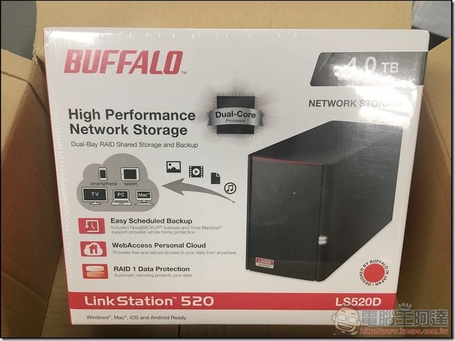 BUFFALO Link Station LS520D 開箱-01