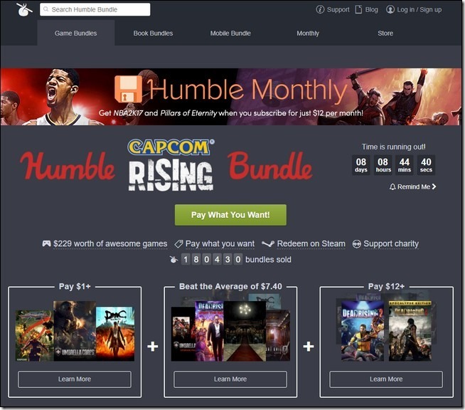 Humble Bundle 特價