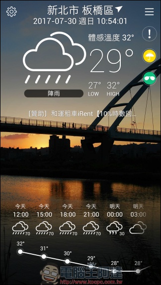 台灣超威的 Taiwan Super Weather App 幫助你瞭解台灣天氣動態 - 電腦王阿達