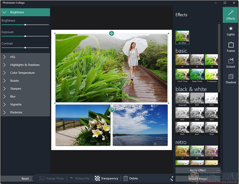 Windows 應用 Phototastic Collage 讓你用電腦也能快速拼貼相片與增加濾鏡 - 電腦王阿達