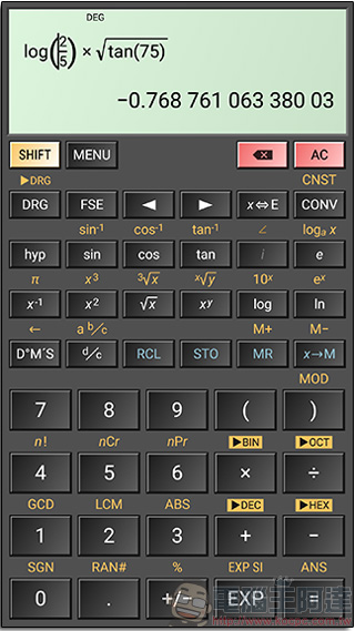 《 HiPER Scientific Calculator 》，讓每個專業人士將手機變成 工程計算機 - 電腦王阿達