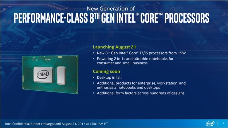 Core i7-8650U 等四款第八代超低電壓處理器率先問世，TDP 僅有 15 W - 電腦王阿達