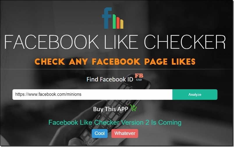 FACEBOOK LIKE CHECKER