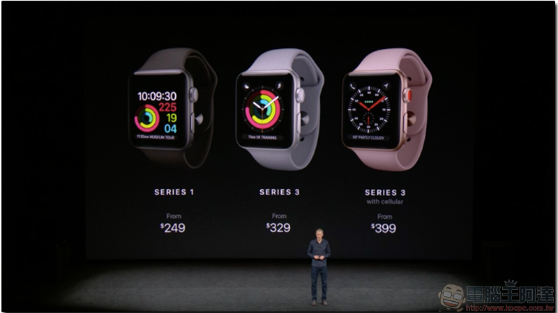 Apple Watch Series 3 正式發表，首見搭載 eSIM 卡可 4G 通訊 - 電腦王阿達