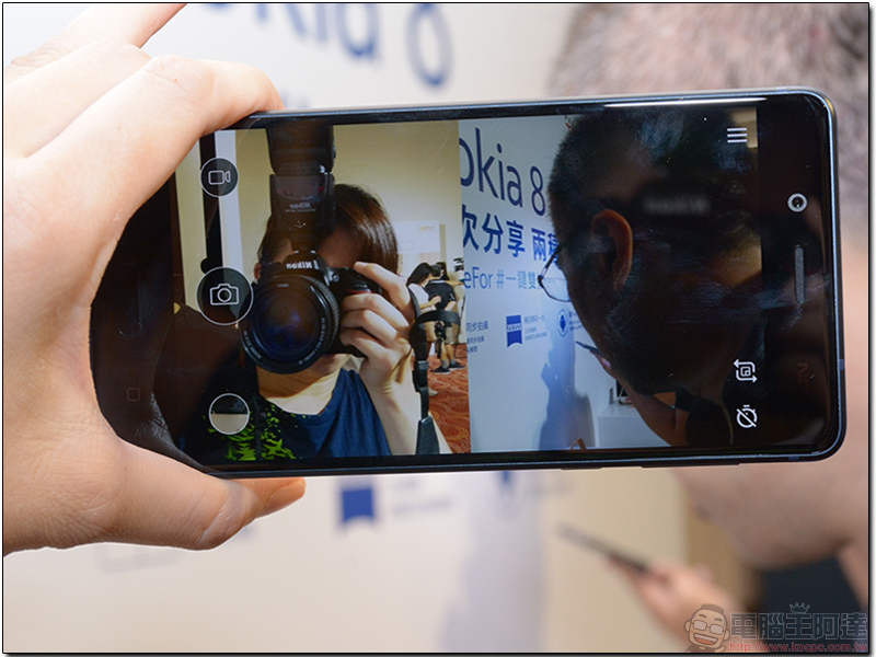 Nokia 8 高階旗艦在台上市，蔡司鏡頭一鍵前後雙拍，怎樣都精彩 - 電腦王阿達