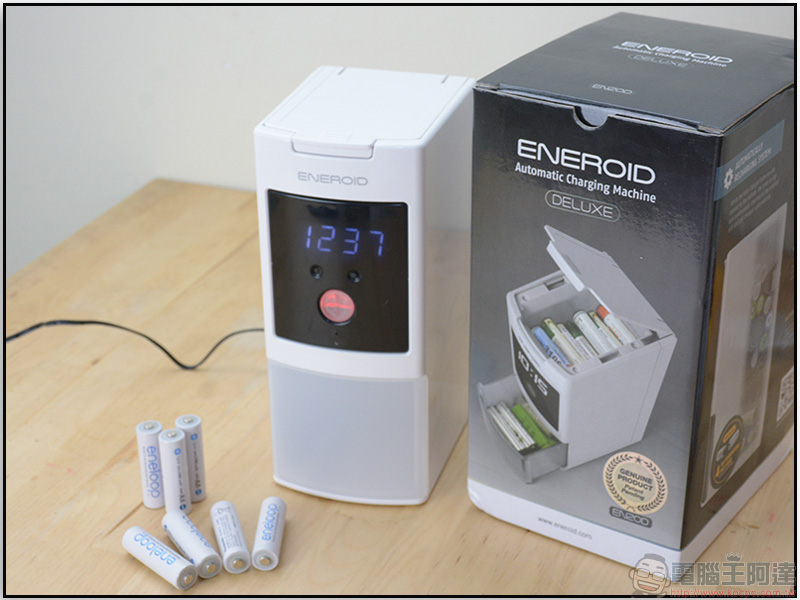 ENEROID Deluxe EN20B EN20D 自動充電塔開箱，電池丟進去就充飽 - 電腦王阿達