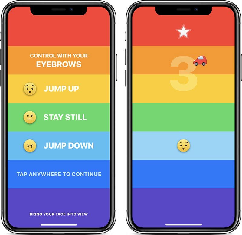 iPhone X 專屬遊戲 Rainbrow ，用擠眉弄眼發揮臉部辨識功能 - 電腦王阿達