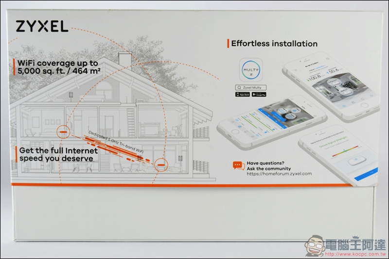 Multy X AC3000 三頻全覆蓋無線延伸系統開箱，讓大坪數家庭也能擁有高速、零死角的無線環境 - 電腦王阿達