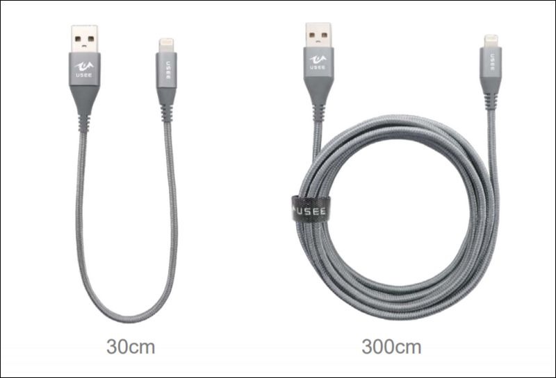 雙勝電子 USEE COSTCO 蘋果充電傳輸線300cm 30cm組合包 -11