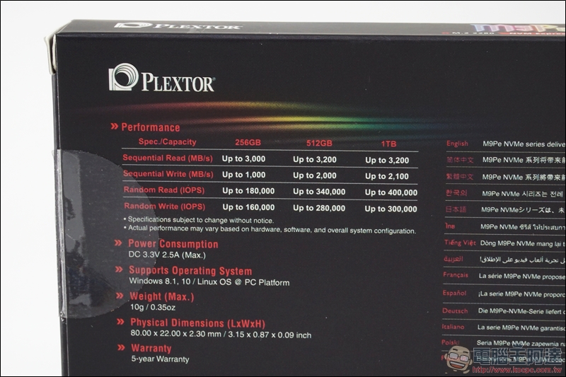 PLEXTOR M9Pe 系列M.2 SSD固態硬碟實測，讀取速度突破 3000MB/s！ - 電腦王阿達