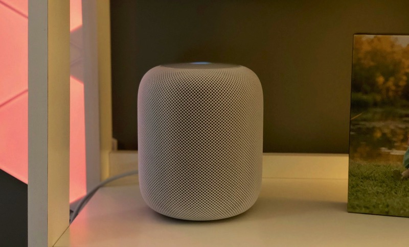 Mitchs homepod on shelf