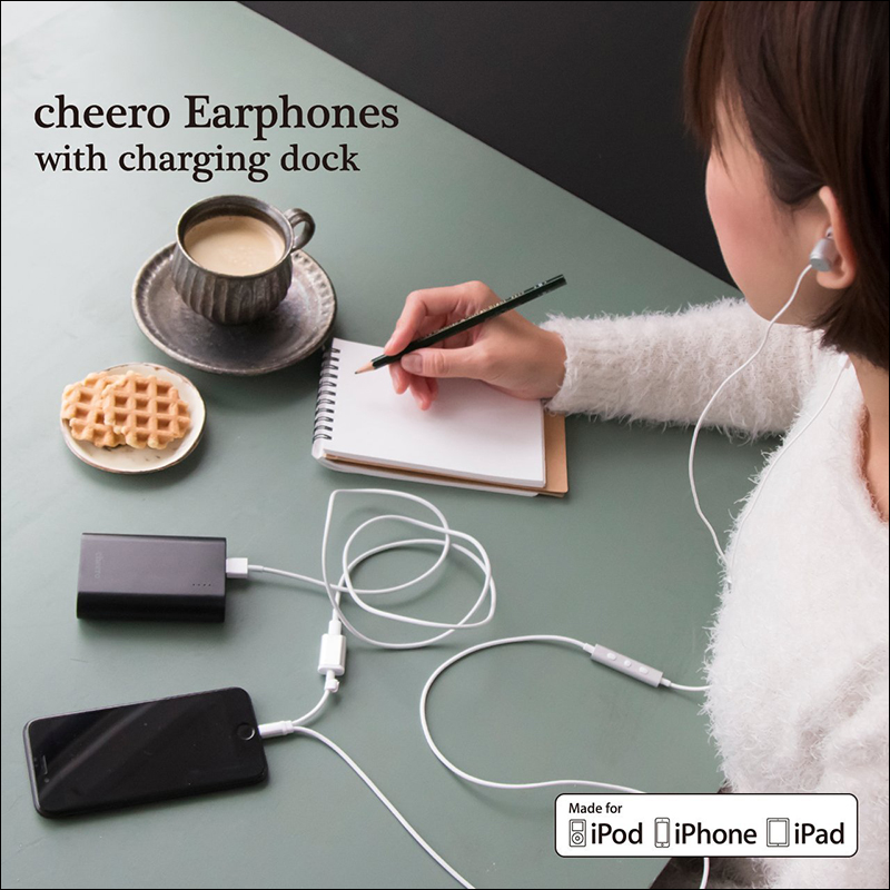 想用 iPhone 聽音樂同時也可充電？ Cheero 推出 2-in-1 平價 Lightning 耳機 - 電腦王阿達