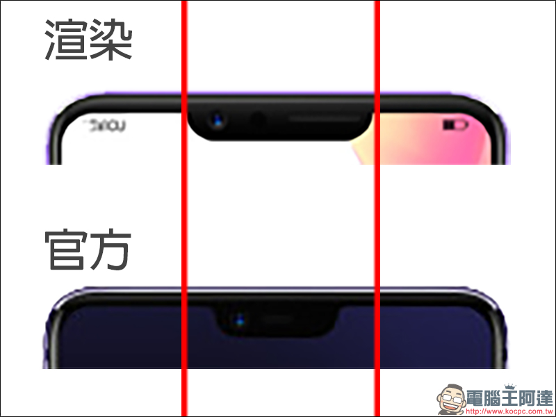 OPPO R15 確定採用「瀏海」螢幕設計 - 電腦王阿達