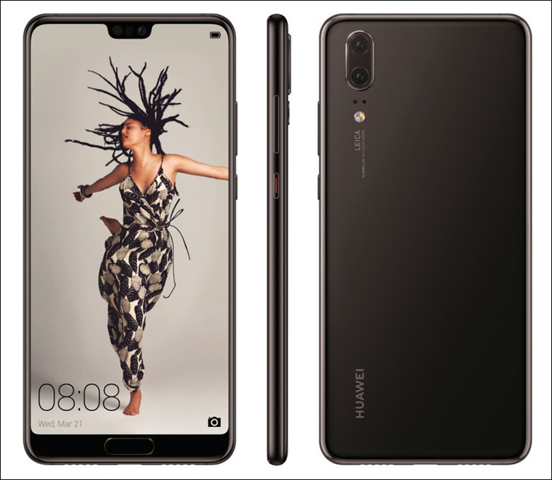 華為 Huawei P20 / P20 Pro / P20 Lite 全系列渲染圖曝光 - 電腦王阿達