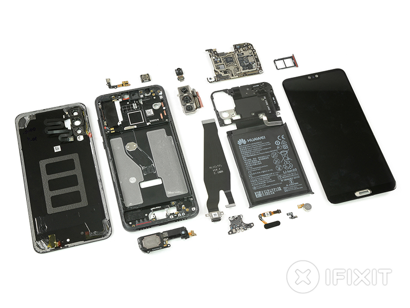 華為 P20 Pro 黑科技相機模組現形！iFixit 拆解報告出爐 - 電腦王阿達