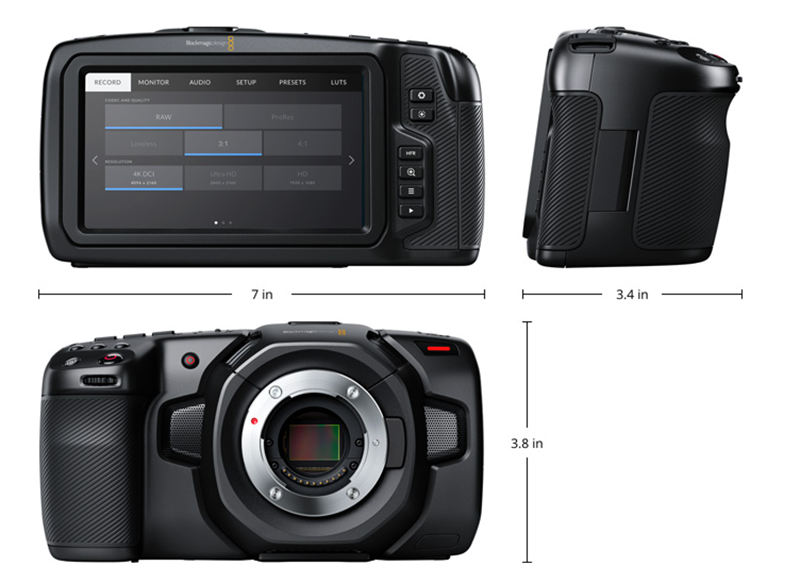 Blackmagic 小型可換鏡攝影機 BMPCC 4K 登場，支援 RAW 拍攝但身材也腫了 - 電腦王阿達