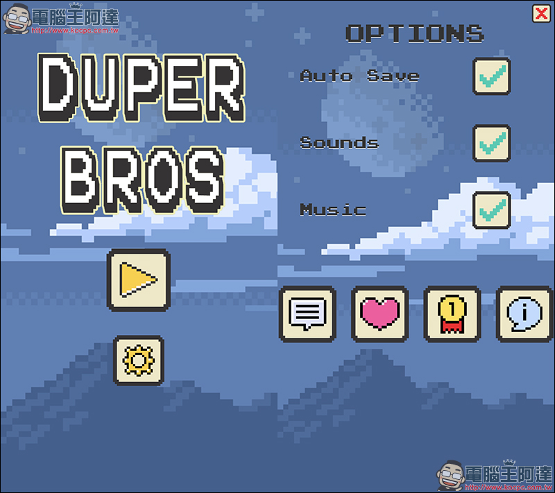 懷舊感十足的 8-bit 像素風格冒險遊戲 Duper Bros! - 電腦王阿達