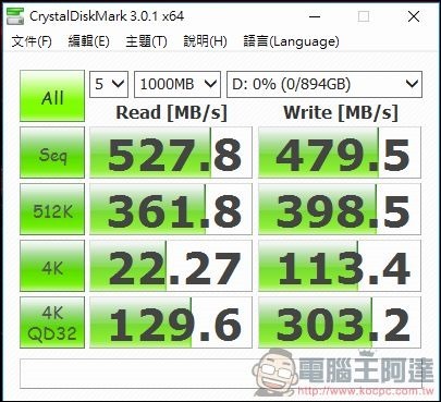 AGI 960GB SSD 測速 - 08