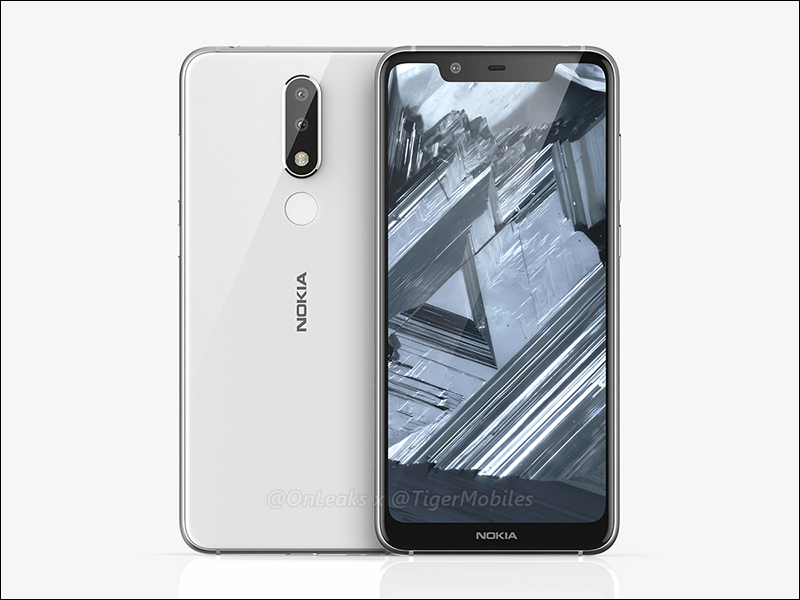 NOKIA 5.1 Plus 渲染圖曝光，今年「瀏海」機再添一款 - 電腦王阿達