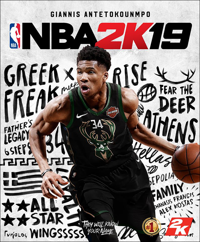 字母哥 Giannis Antetokounmpo 成為《NBA 2K19》標準版封面人物 - 電腦王阿達