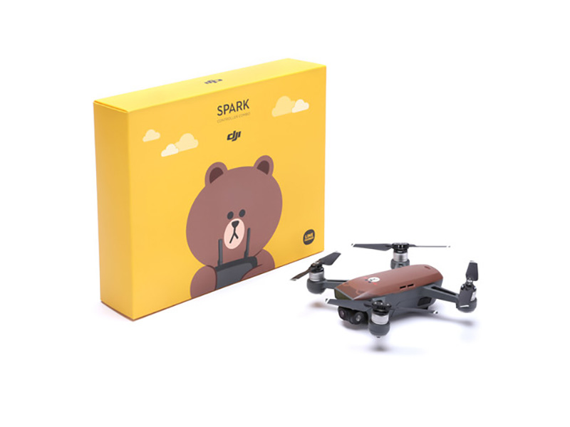 DJI x LINE Friends 推出 熊大版 Spark ，飛天熊又萌又威武 - 電腦王阿達