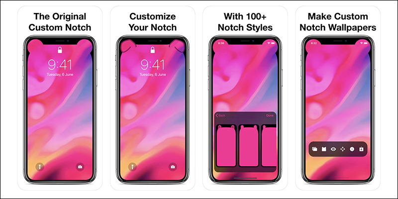 Custom Notch 隱藏 iPhone 瀏海螢幕 App 推出限免， iPhone XS/XS Max/XR 必備！ - 電腦王阿達