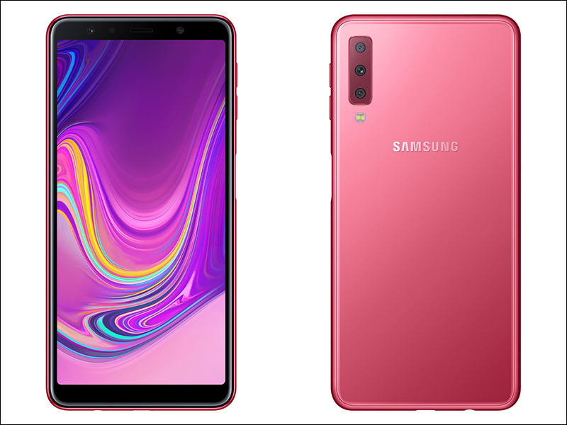 Samsung Galaxy A7 (2018) 正式亮相，配備三主鏡頭相機、側邊指紋辨識解鎖 - 電腦王阿達