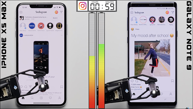 iPhone XS Max 和 Samsung Galaxy Note 9 續航力 比拼，超公平、用機器人來操作 - 電腦王阿達