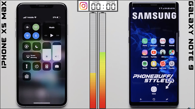iPhone XS Max 和 Samsung Galaxy Note 9 續航力 比拼，超公平、用機器人來操作 - 電腦王阿達
