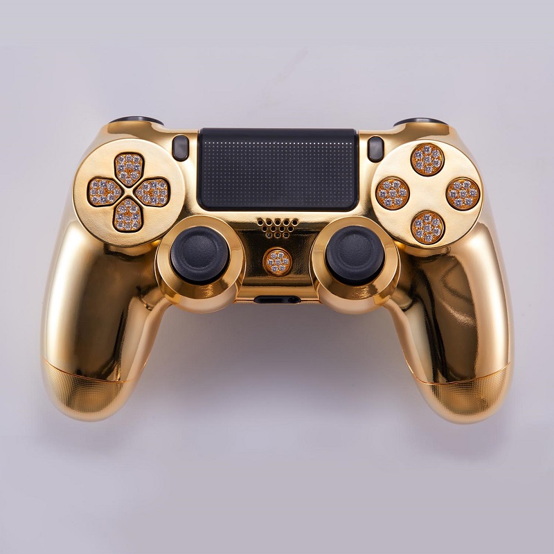 滿手盡握黃金把！ 鍍金加鑽石點綴 DUALSHOCK 4無線控制器 開放訂購 - 電腦王阿達