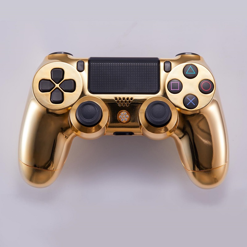 滿手盡握黃金把！ 鍍金加鑽石點綴 DUALSHOCK 4無線控制器 開放訂購 - 電腦王阿達