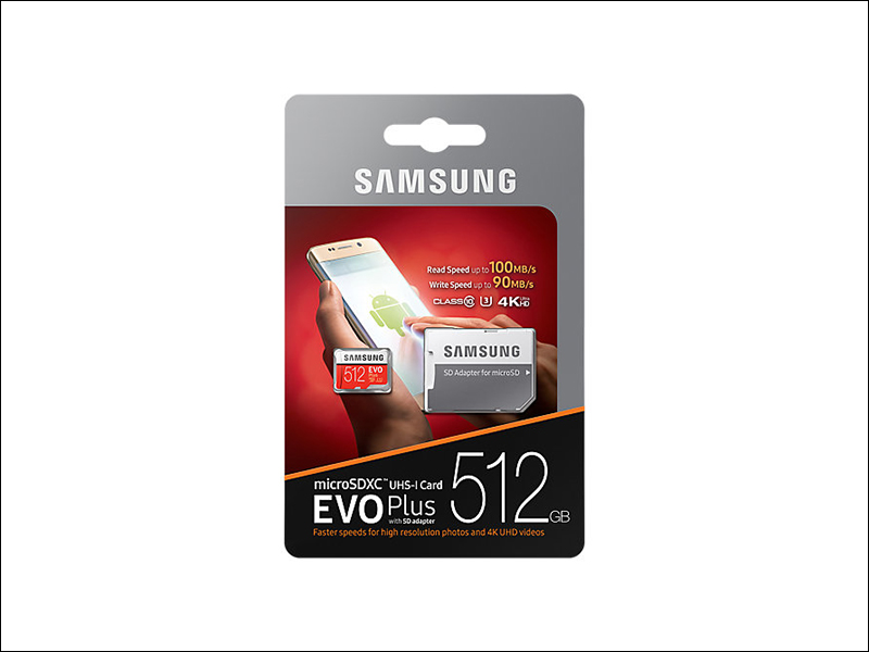 Samsung EVO Plus microSDXC 512GB 記憶卡 海外上架，售價約 10,250 元 - 電腦王阿達