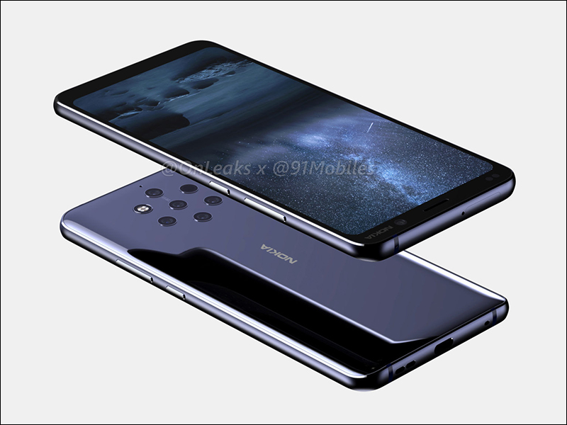 Nokia 9 新渲染曝光，5 鏡頭主相機、沒有瀏海螢幕 - 電腦王阿達