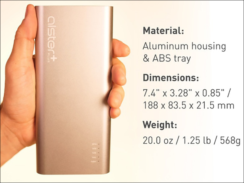 AlsterPlus 27000mAh 超強大電量行動電源 ： 雙 100W USB-C 輸出、雙 USB-A 輸出 - 電腦王阿達