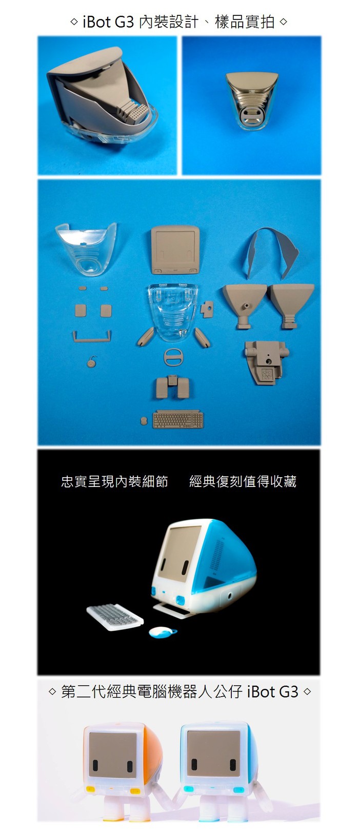 iMac G3 變成公仔機器人，老果粉們不收一台做紀念嗎 - 電腦王阿達