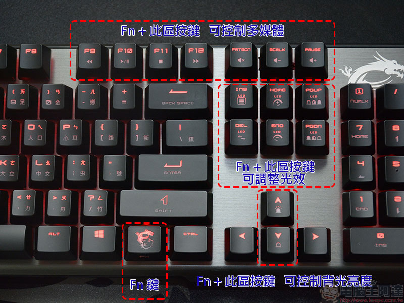 msi VIGOR GK60 電競鍵盤、CLUTCH GM50 電競滑鼠、AGILITY GD70 滑鼠墊，新玩具開箱啦！ - 電腦王阿達