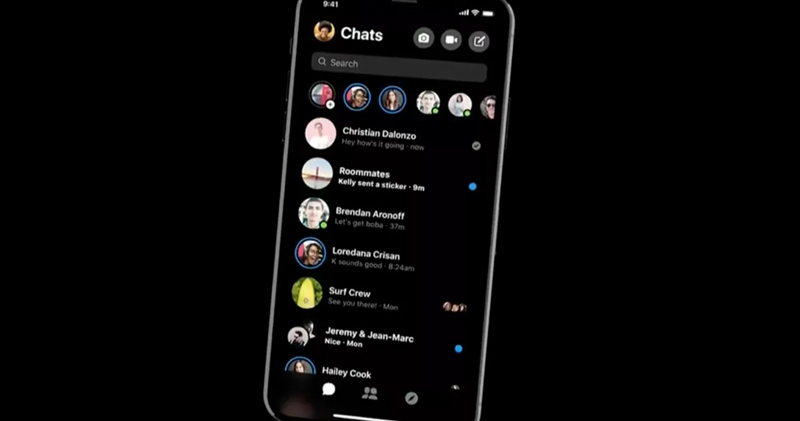 Facebook Messenger 暗黑模式