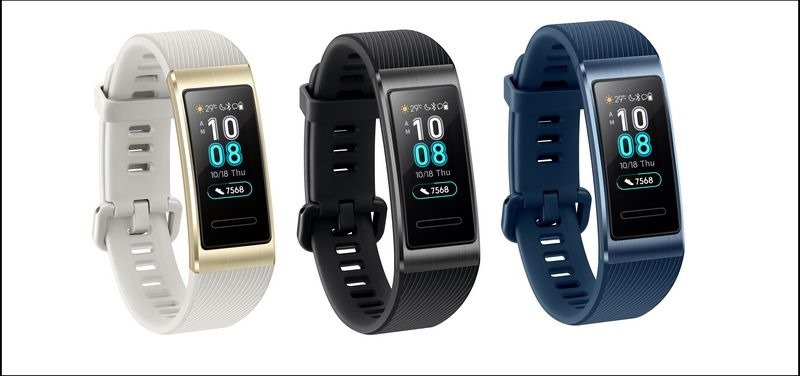 【HUAWEI】HUAWEI Band 3 Pro (流沙金、曜石黑、太空藍)