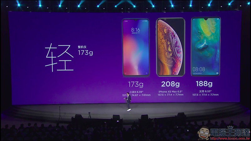 小米9 、小米9 透明尊享版 正式發表，首款高通 S855 處理器、最高 12GB RAM、 20W無線快充、27W 有線快充！ - 電腦王阿達