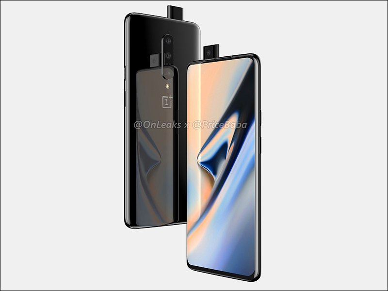 OnePlus 7 渲染圖 曝光：捨棄水滴全螢幕，改採升降式鏡頭設計創造更大螢幕比 - 電腦王阿達